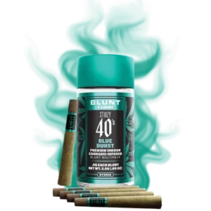 Blue Burst Hybrid Infused Blunt • Multi-pack • scale 2.5 g, THC: 44.81% CBD: 0.00% THC/$: 32.0 mg CBD/$: 0.0000 mg