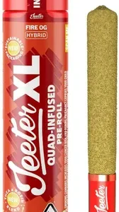 Fire OG Hybrid Infused Pre-Roll • Single • scale 2 g, THC: 37.06% CBD: 0.00% THC/$: 20.0 mg CBD/$: 0.0000 mg