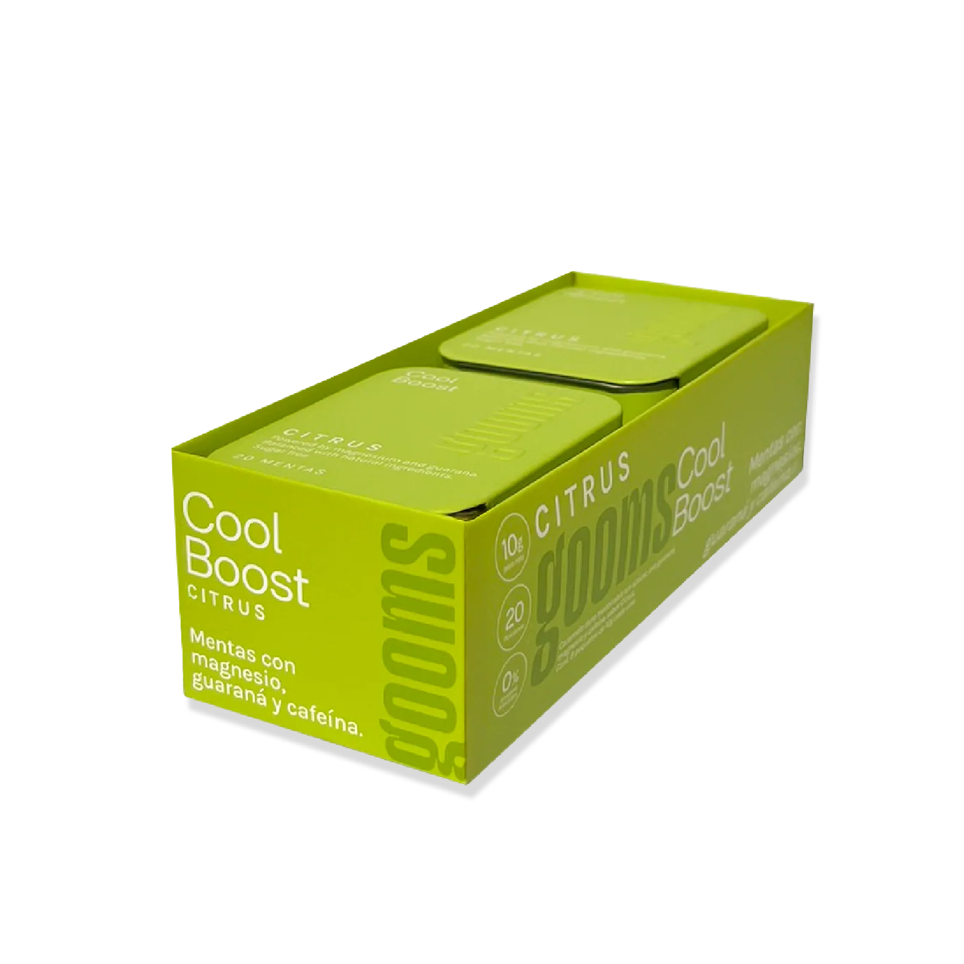 200g Cool Boost Citrus Mints - Box x8 , Box of 8 units of 20 mints each.