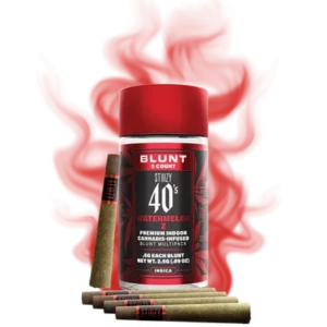 Watermelon Z Indica Infused Blunt • Multi-pack • scale 2.5g , THC: 34.92% CBD: 0.00% THC/$: 24.9 mg CBD/$: 0.0000 mg